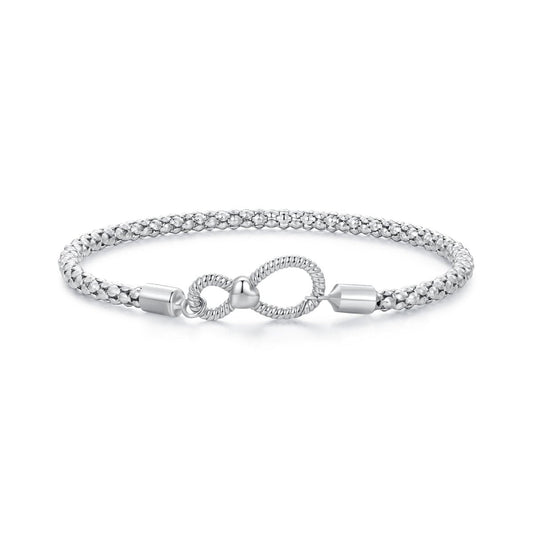 Bracelet à Charms Tressé avec Fermoir Infini