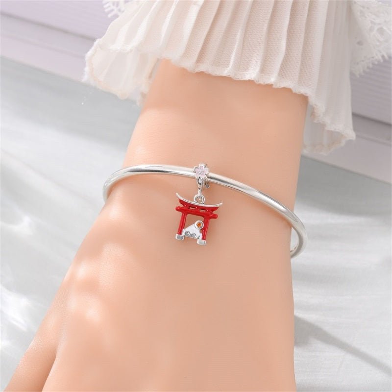 Charm Pendant Japon Torii et Mont Fuji