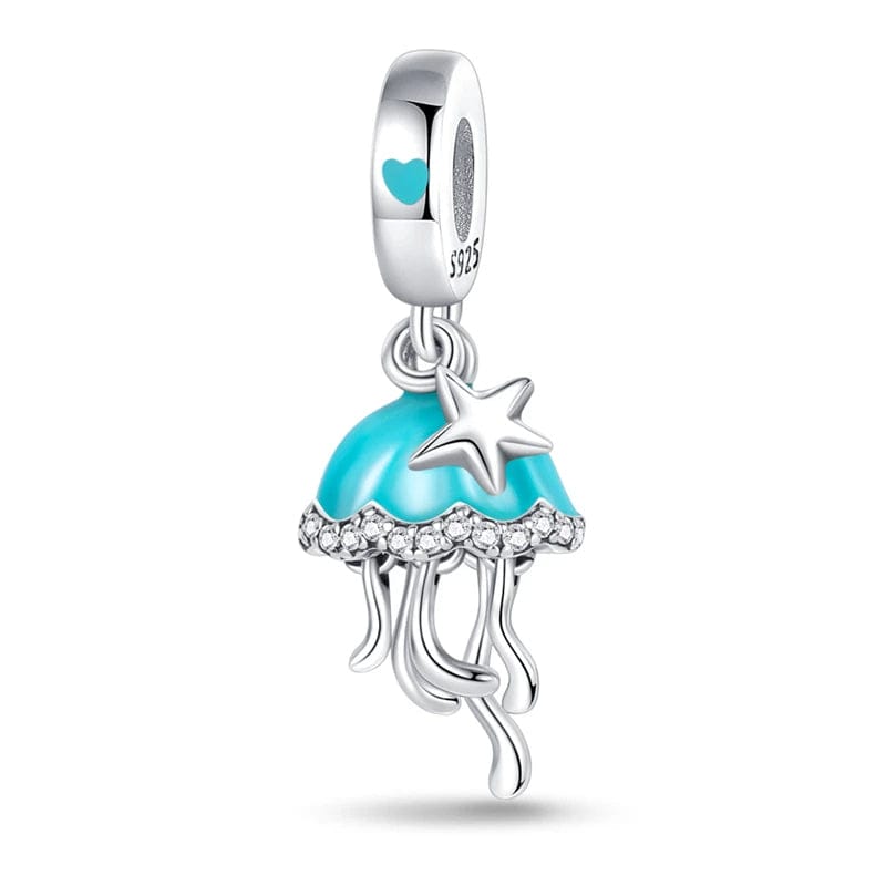Charm Pendant Méduse Phosphorescente