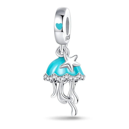 Charm Pendant Méduse Phosphorescente