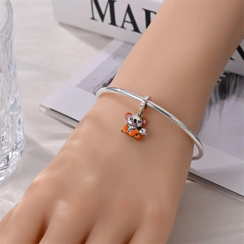 Charm Pendant Câlin Koala Maman et Bébé