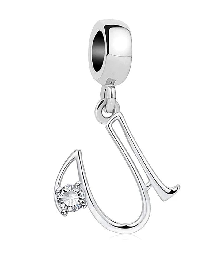 Charm Lettre Cristal Élégante A~Z