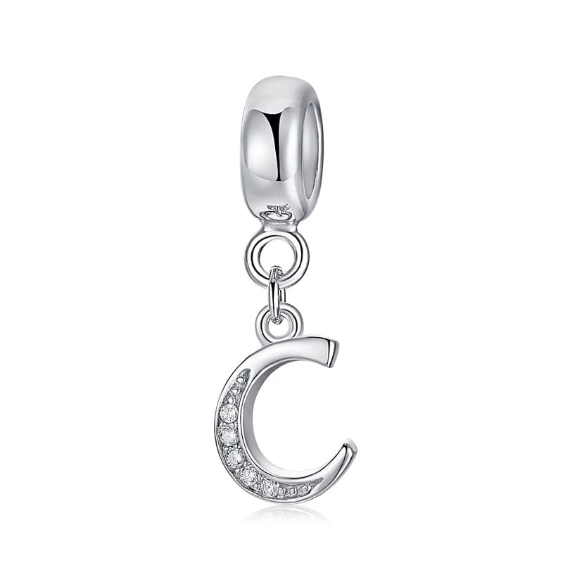 Charm Lettre Cursive Élégante A~Z