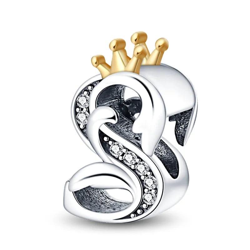 Charm Lettre Royale Couronnée A~Z