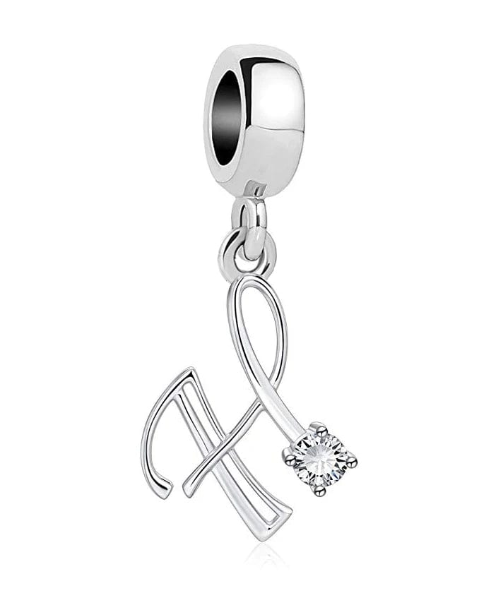 Charm Lettre Cristal Élégante A~Z