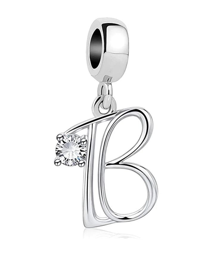 Charm Lettre Cristal Élégante A~Z