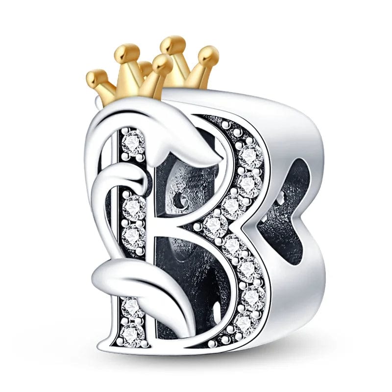 Charm Lettre Royale Couronnée A~Z