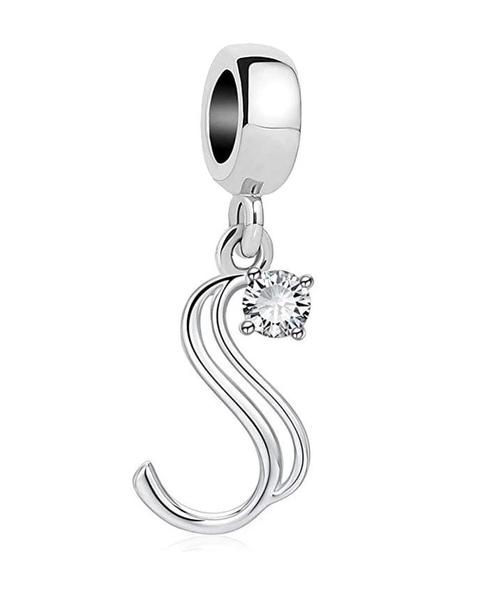 Charm Lettre Cristal Élégante A~Z