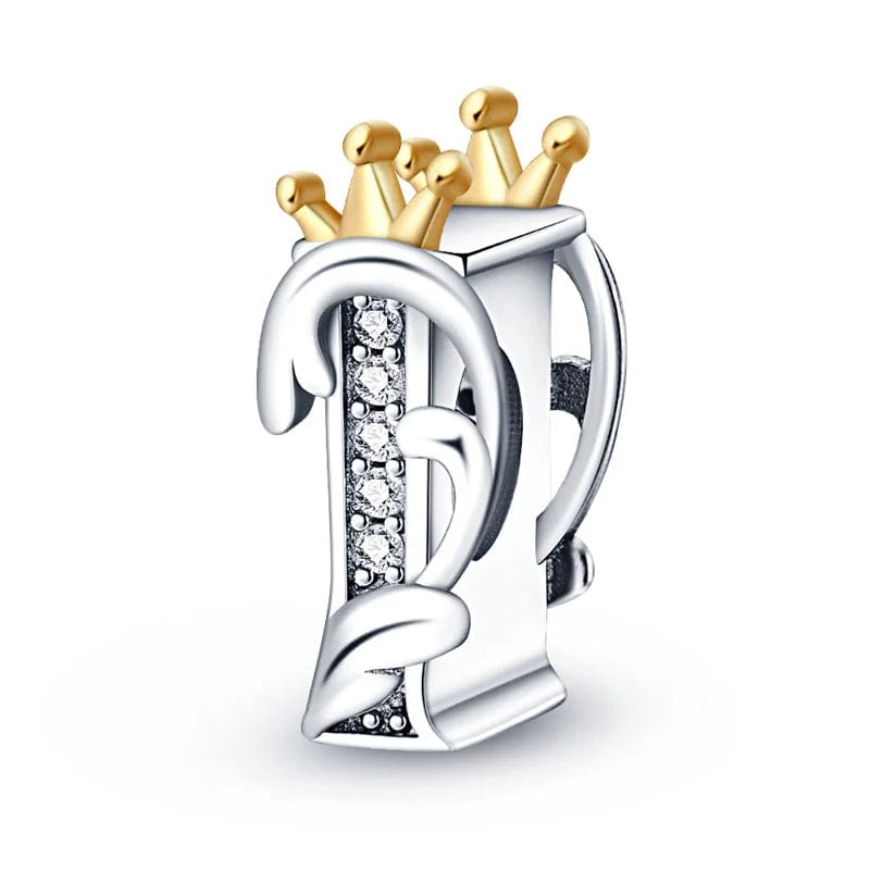 Charm Lettre Royale Couronnée A~Z