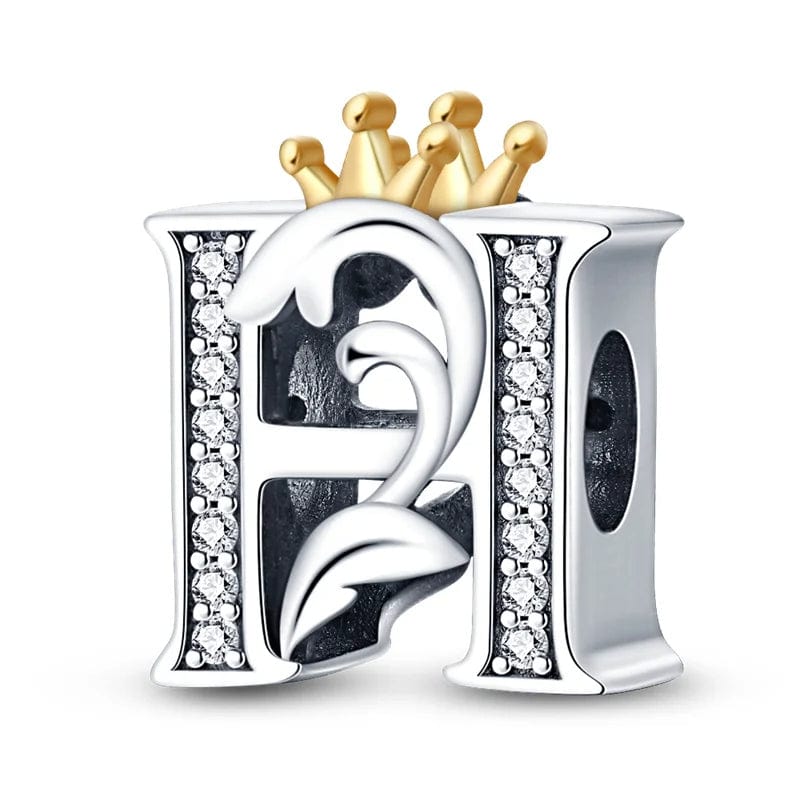 Charm Lettre Royale Couronnée A~Z