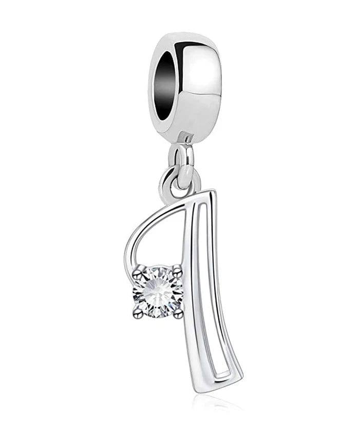 Charm Lettre Cristal Élégante A~Z