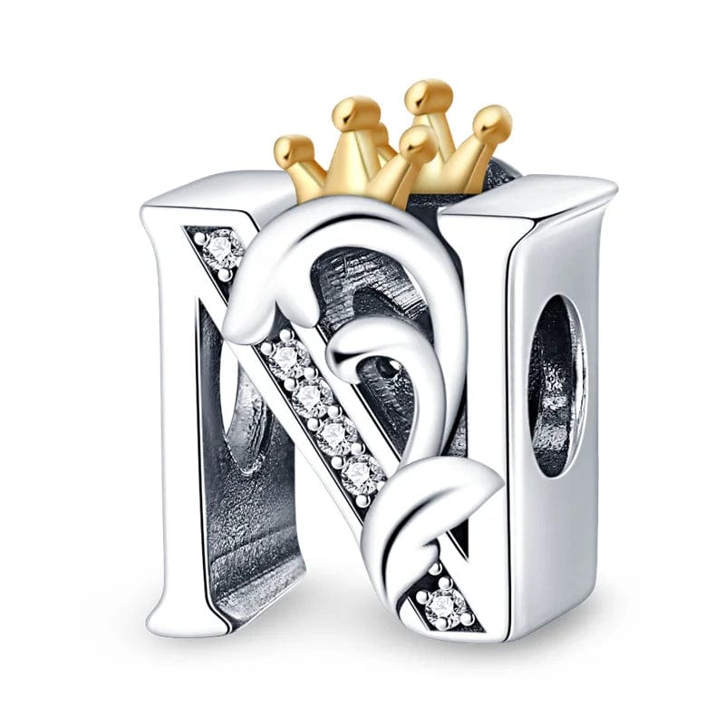 Charm Lettre Royale Couronnée A~Z