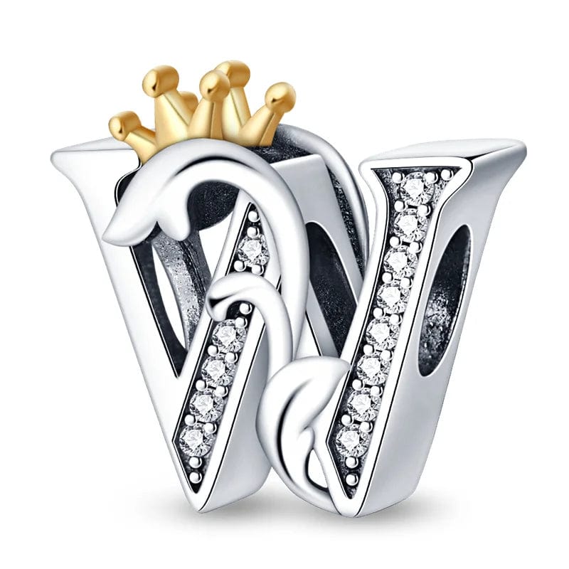 Charm Lettre Royale Couronnée A~Z