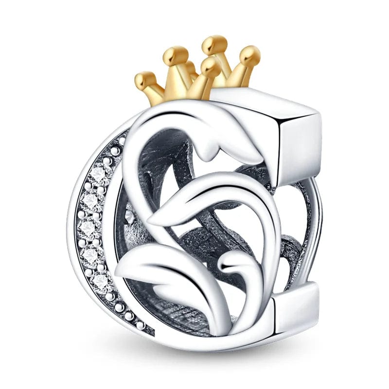 Charm Lettre Royale Couronnée A~Z