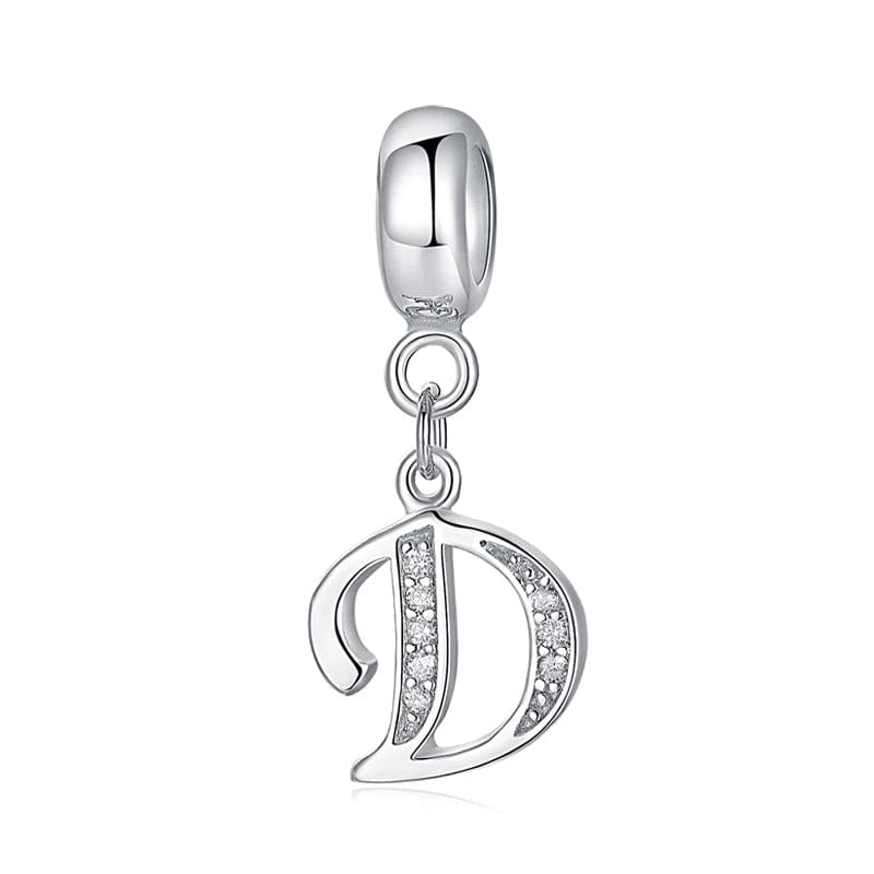 Charm Lettre Cursive Élégante A~Z