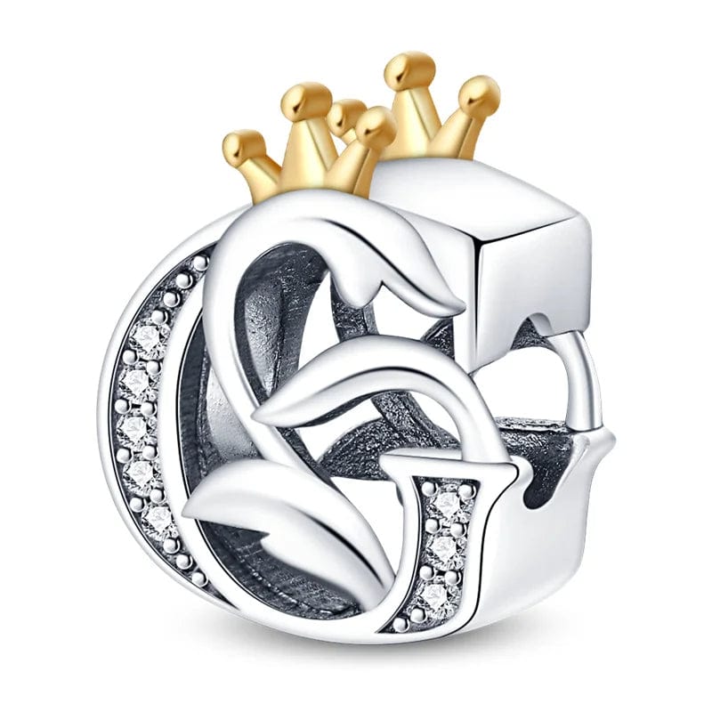 Charm Lettre Royale Couronnée A~Z