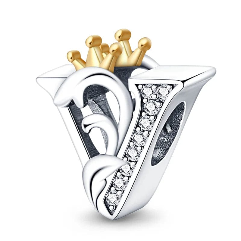 Charm Lettre Royale Couronnée A~Z