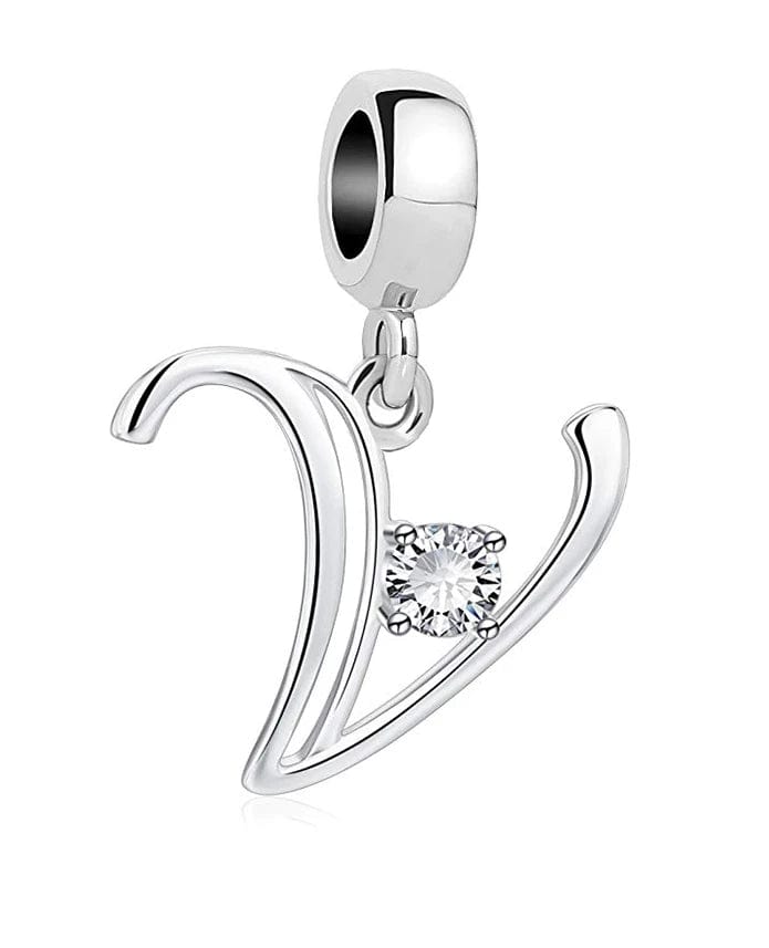 Charm Lettre Cristal Élégante A~Z