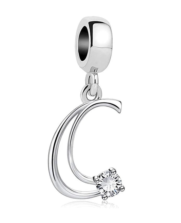 Charm Lettre Cristal Élégante A~Z