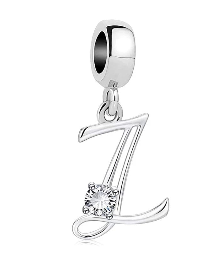 Charm Lettre Cristal Élégante A~Z