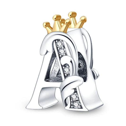 Charm Lettre Royale Couronnée A~Z