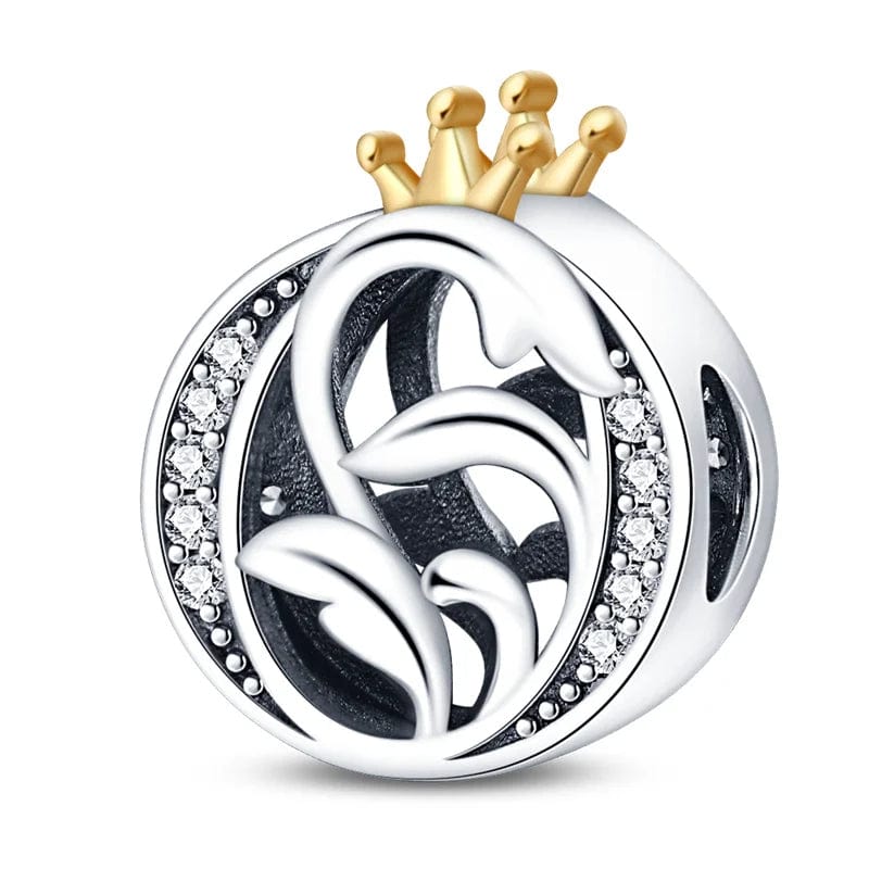 Charm Lettre Royale Couronnée A~Z