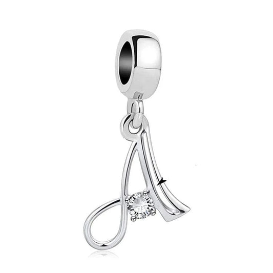 Charm Lettre Cristal Élégante A~Z