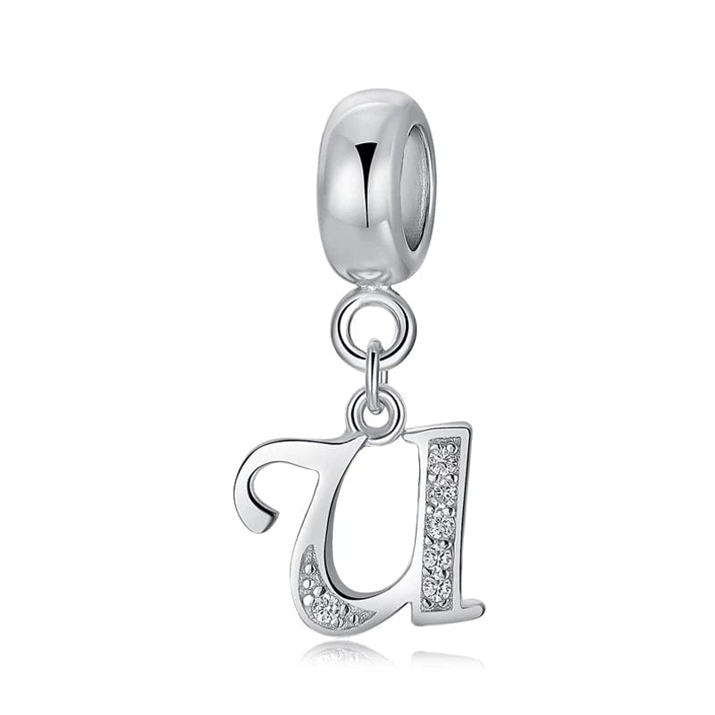 Charm Lettre Cursive Élégante A~Z