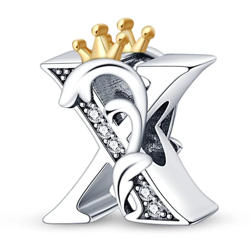 Charm Lettre Royale Couronnée A~Z