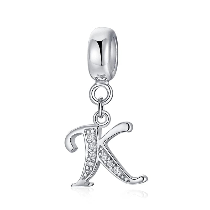 Charm Lettre Cursive Élégante A~Z