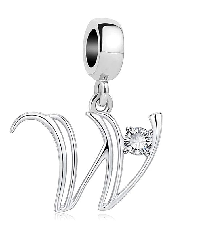 Charm Lettre Cristal Élégante A~Z