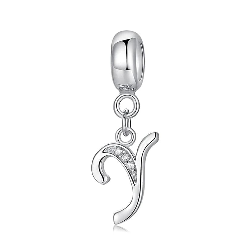 Charm Lettre Cursive Élégante A~Z