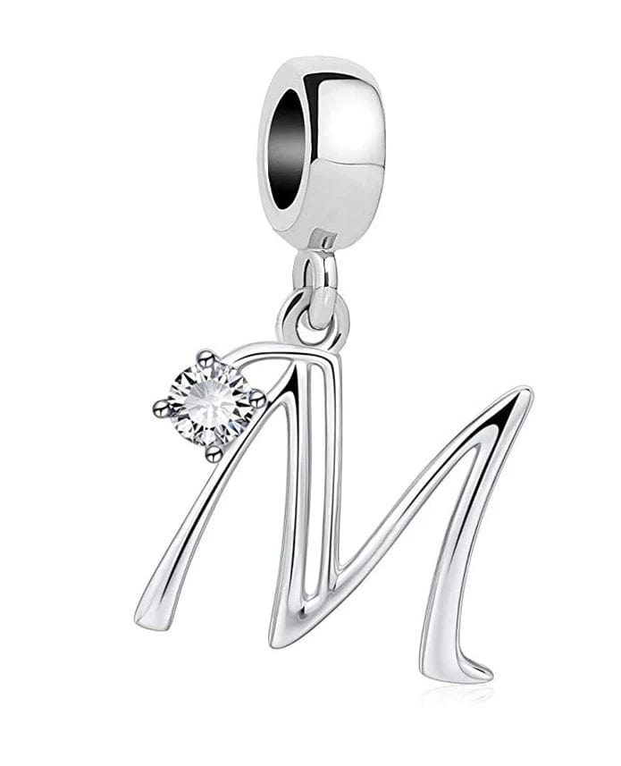 Charm Lettre Cristal Élégante A~Z