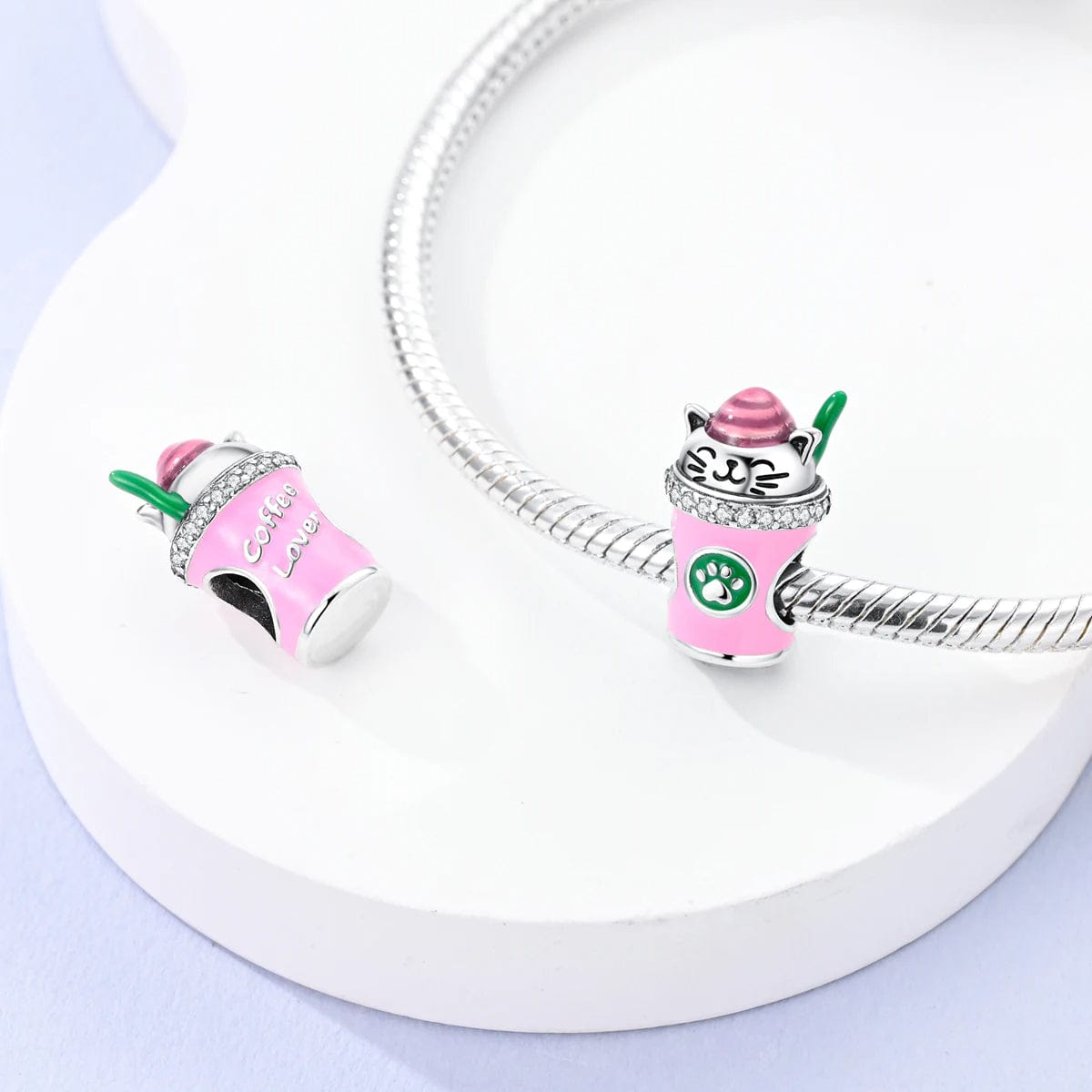 Charm Chat Porte-Bonheur et Gobelet