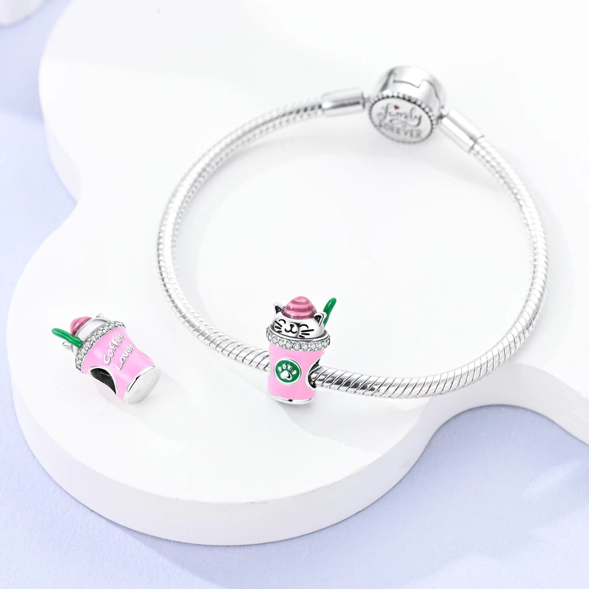 Charm Chat Porte-Bonheur et Gobelet