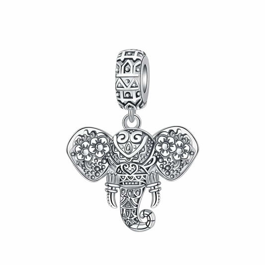 Charm Pendant Éléphant Porte-Bonheur