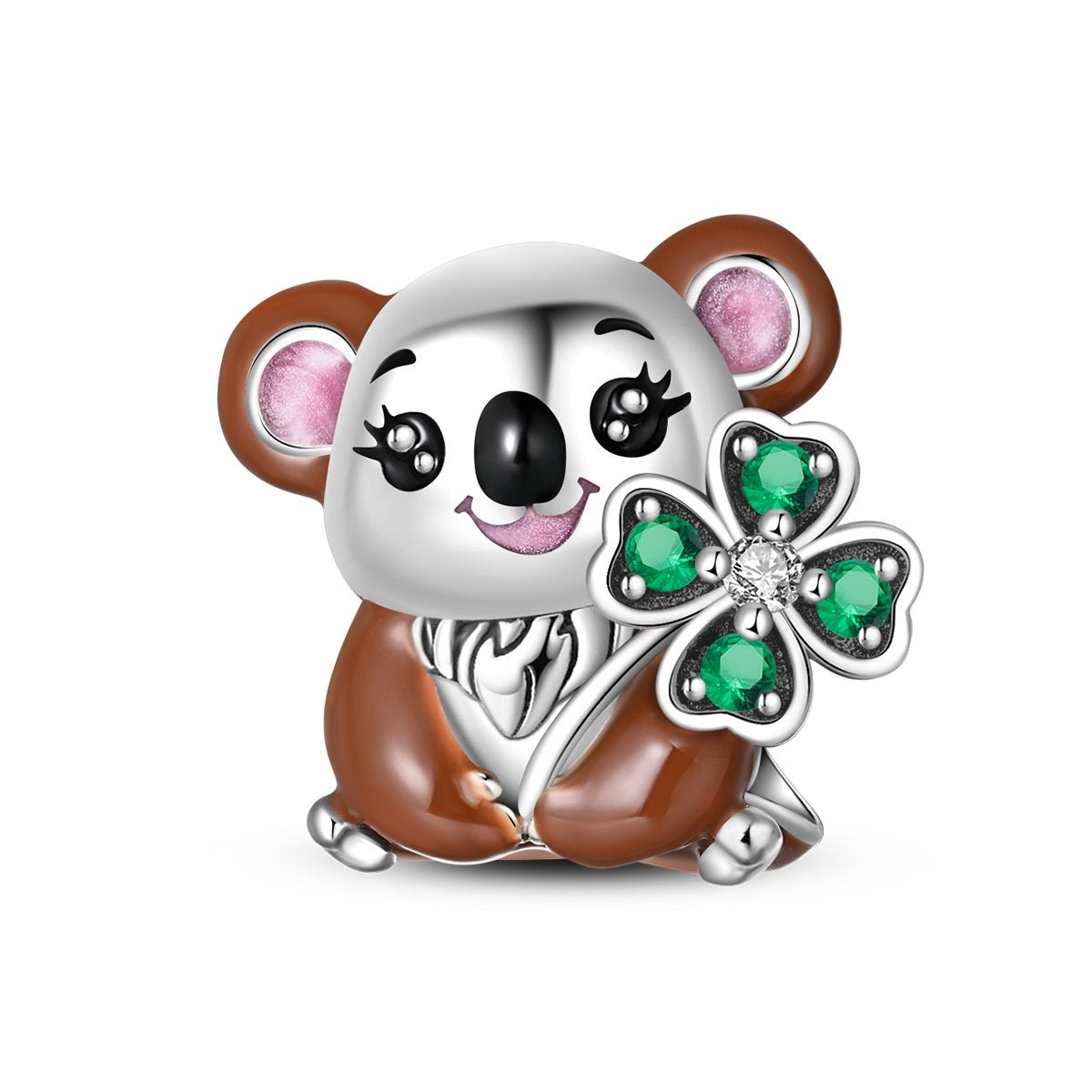 Charm Koala Porte-Bonheur au Trèfle