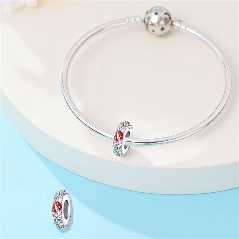 Charm Séparateur Coccinelle Porte-Bonheur et Jardin Arc-en-Ciel