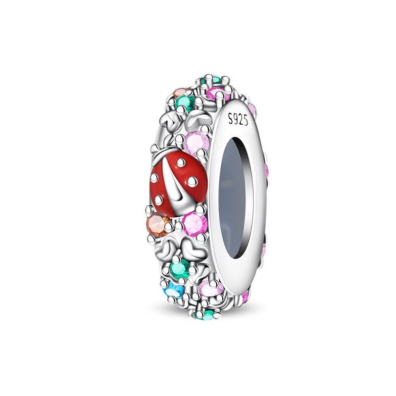 Charm Séparateur Coccinelle Porte-Bonheur et Jardin Arc-en-Ciel