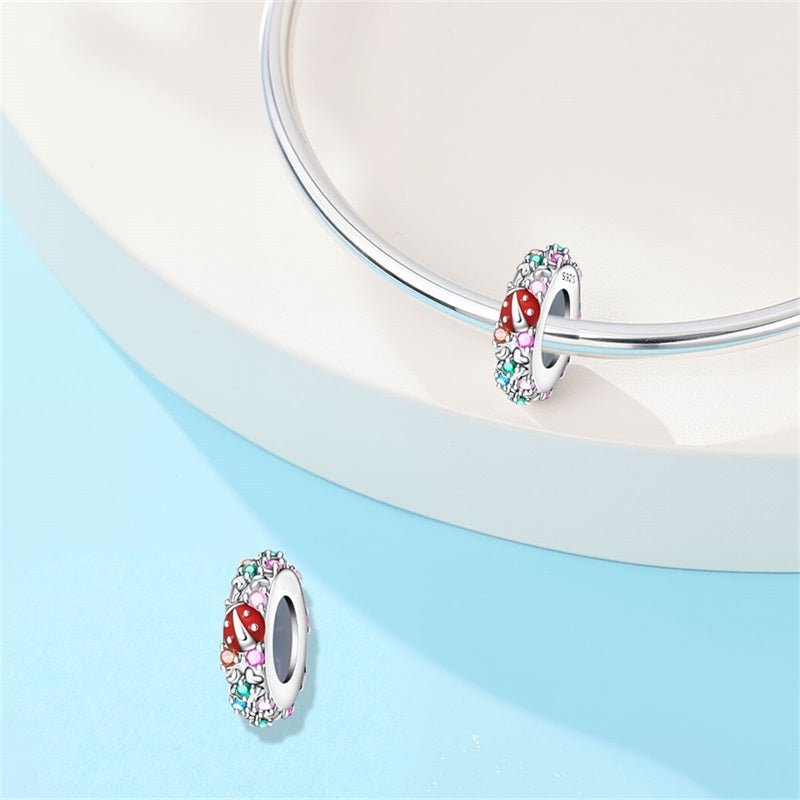 Charm Séparateur Coccinelle Porte-Bonheur et Jardin Arc-en-Ciel