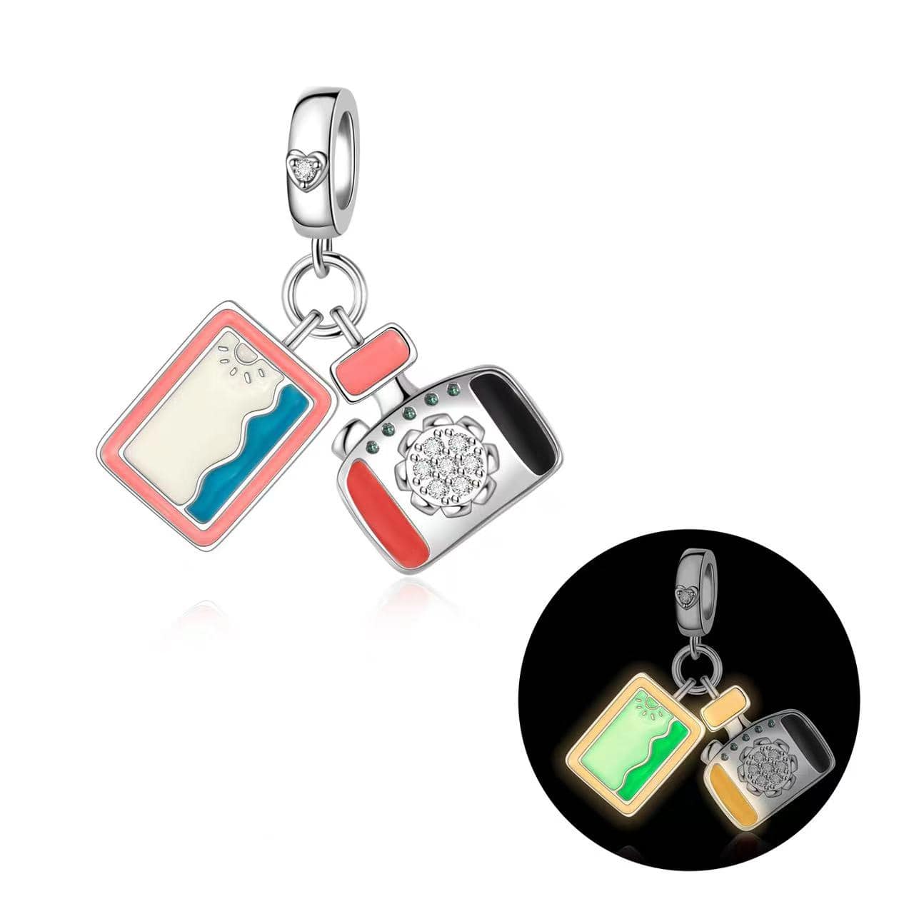 Charm Vacances Phosphorescent Photo de Plage et Appareil Photo