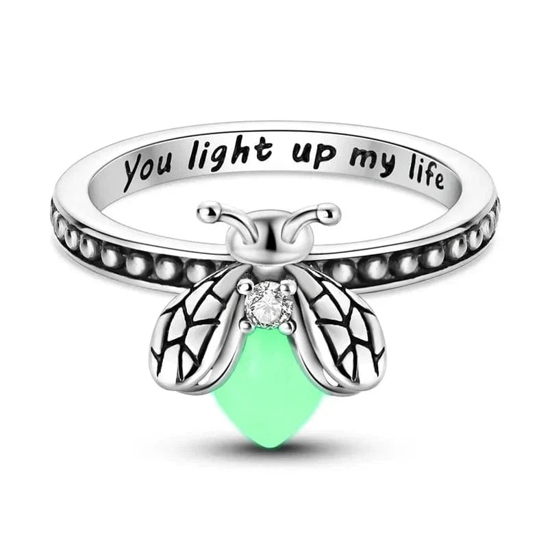 Bague Anneau Luciole Phosphorescente