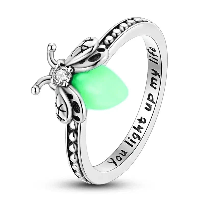 Bague Anneau Luciole Phosphorescente