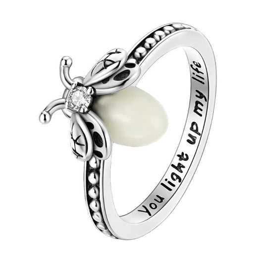 Bague Anneau Luciole Phosphorescente