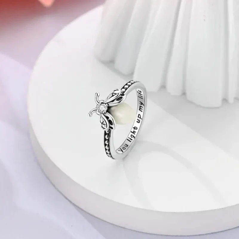 Bague Anneau Luciole Phosphorescente