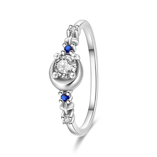 Bague Lune et Étoile