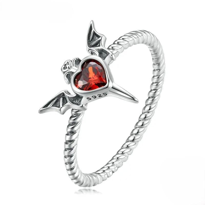 Bague Tressée Ailes Sombres Mystérieuses