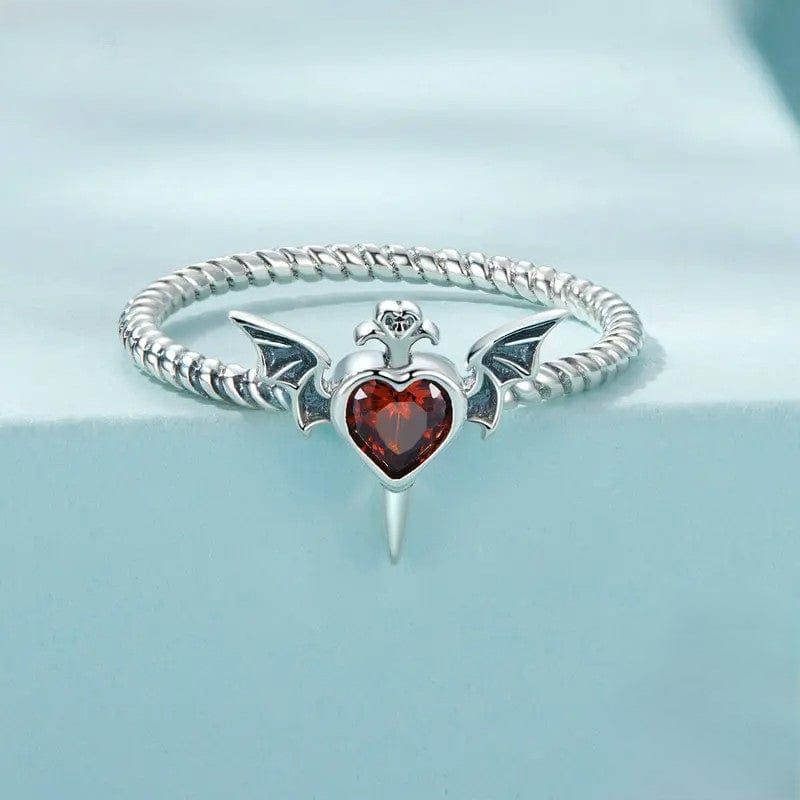Bague Tressée Ailes Sombres Mystérieuses
