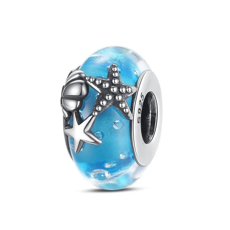 Charm Étoile de Mer en Verre Océan