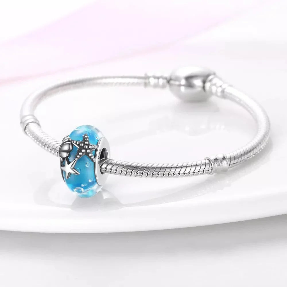 Charm Étoile de Mer en Verre Océan